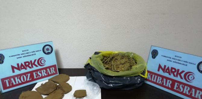 Hatay’da 1 kilo 137 gram uyuşturucu ele geçirildi