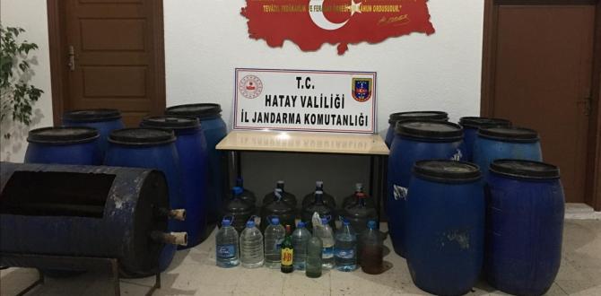 Hatay’da sahte alkol operasyonu