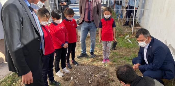 Fidan dikerek Hatay’daki orman yangınına dikkat çektiler