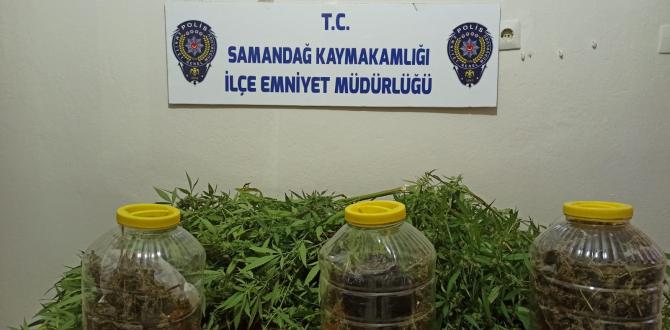 Uyuşturucuyu turşu bidonlarında saklamış