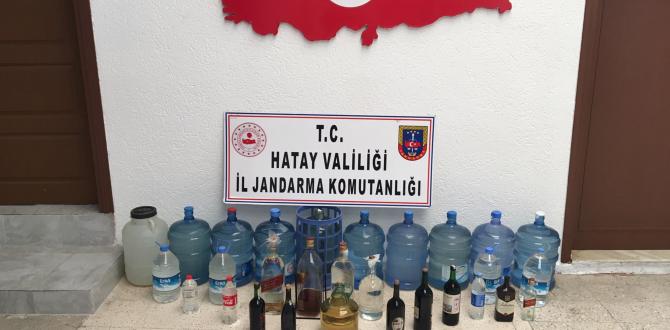 Hatay’da kaçak içki operasyonu