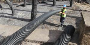 Hatay’daki yangın bölgesinde altyapı çalışmaları