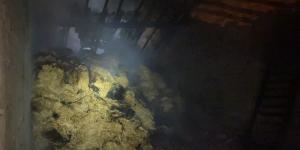 Saman yangını korkuttu