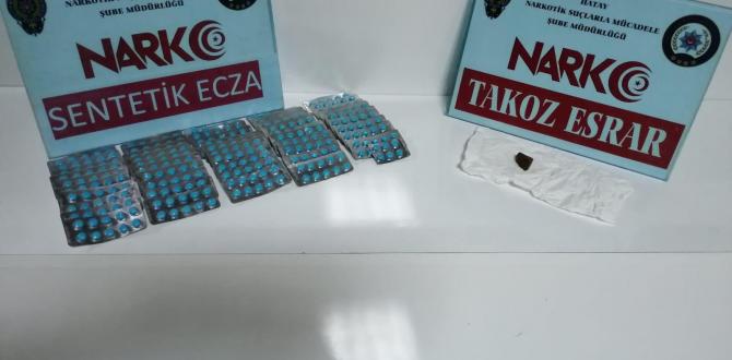 Hatay’da 496 adet özel reçeteye tabi ilaç ele geçirildi