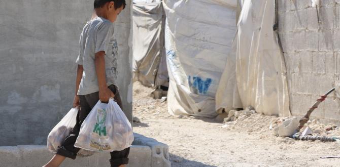 Suriye’de 4 bin aileye 200 ton patates dağıtıldı