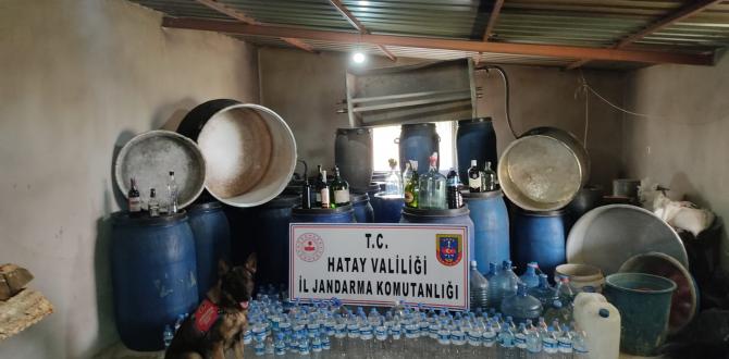Hatay’da 2 bin 730 litre sahte rakı ele geçirildi