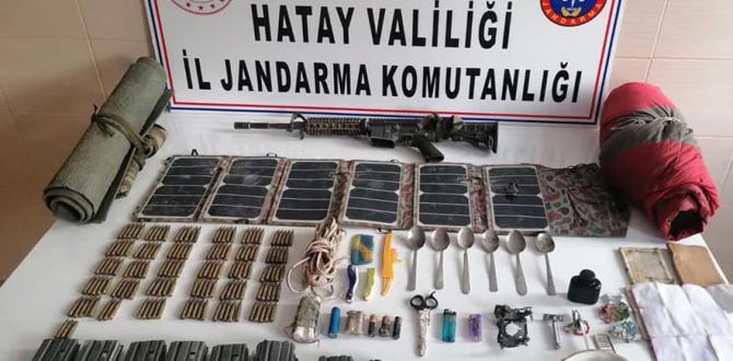 Amanoslar’da terör örgütüne ait piyade tüfeği ele geçirildi