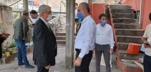 Başkan Yeloğlu , yangın bölgesini yakından inceledi