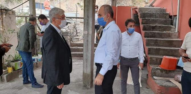 Başkan Yeloğlu , yangın bölgesini yakından inceledi