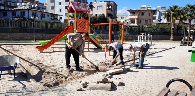 PARK VE YEŞİL ALANLARDA BAKIM VE ONARIM ÇALIŞMALARI DEVAM EDİYOR