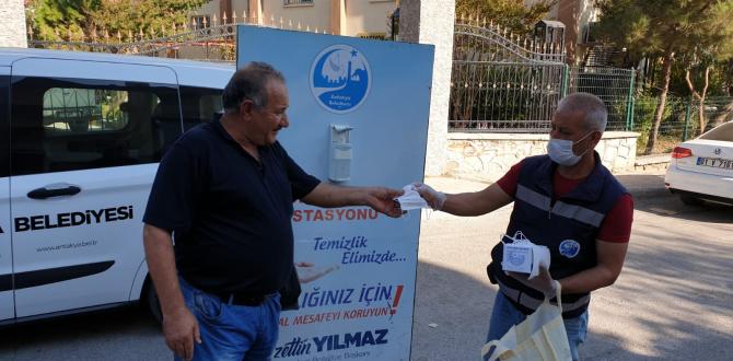 LÜTFEN MASKESİZ SOKAĞA ÇIKMAYALIM!   Antakya Belediyesi Maske Dağıtımlarına Devam Ediyor