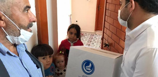 Aydın Ülkü Ocakları’ndan Türkmenlere yardım eli