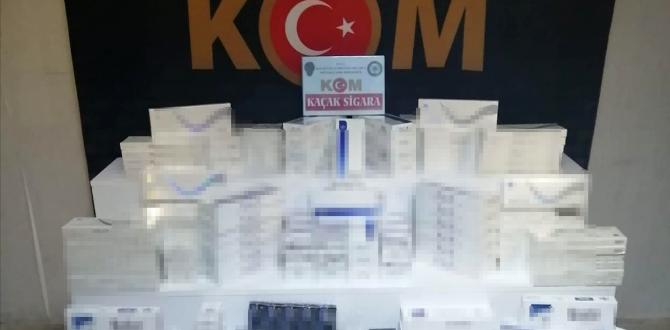 Hatay’da kaçak sigara operasyonu