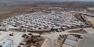 Suriye’de inşa edilen briket evler havadan görüntülendi