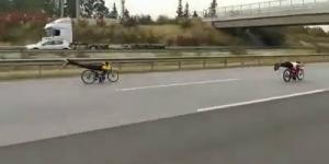 Otoyolda motosiklet yarışına 9 bin 750 lira ceza