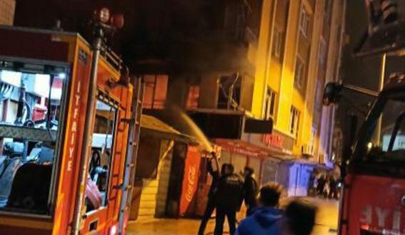 Apartmanda yangın paniği