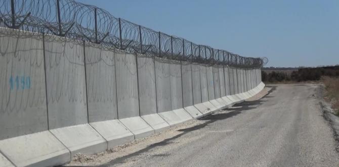 Suriye sınırında duvar yapımı tamamlandı
