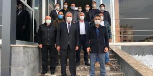 BAŞKAN YILMAZ HATAY ÜLKÜ OCAKLARI BAŞKANI TAŞÇI’YI ZİYARET ETTİ