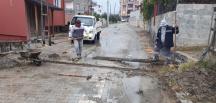 SAMANDAĞ BELEDİYESİ EKİPLERİ YOL YAPIM ÇALIŞMALARINI SÜRDÜRÜYORLAR
