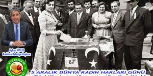 BAŞKAN YAVUZ “KADIN HAKLARI HUKUKİ BİR DEVLET SORUNU OLMAKTAN ÖTE BİR AHLAK VE KÜLTÜR SORUNUDUR”