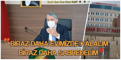 YAVUZ; “KIRIKHAN’DAKİ PANDEMİ, DÜŞME EĞİLİMİNE GİRMİŞTİR. BİRAZ DAHA EVİMİZDE KALALIM BİRAZ DAHA SABREDELİM