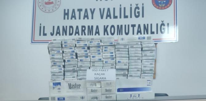 Antakya’da 950 paket kaçak sigara ele geçirildi