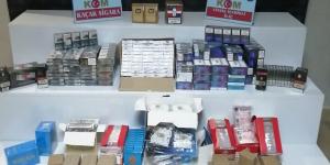 Hatay’da kaçak tütün ve içki operasyonu