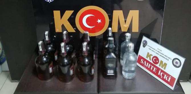 Antakya’da gümrük kaçağı içki ele geçirildi