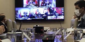 Sınır illerinin valileri online olarak toplandı