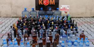 Hatay’da kaçak ve sahte içki operasyonu