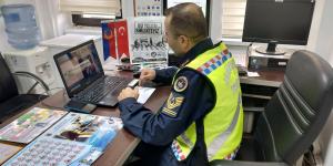 Dörtyol’da jandarmadan öğrencilere online trafik eğitimi