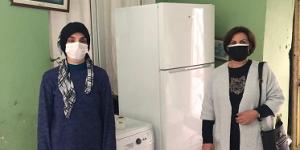 BAŞKAN YILMAZ’DAN EVİ YANAN AİLEYE YARDIM