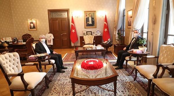 Adana Valisi Elban’dan Vali Doğan’a Ziyaret