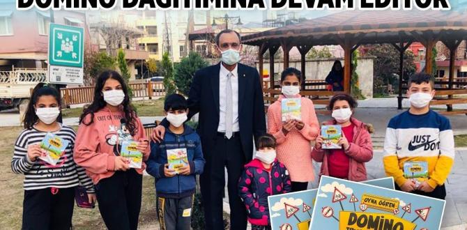 Defneli çocuklara zeka oyunu dağıtıldı