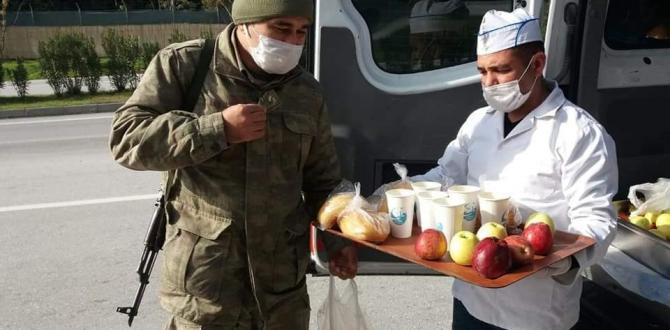 “Antakya Belediyesi vatan nöbetçilerinin içini ısıttı”