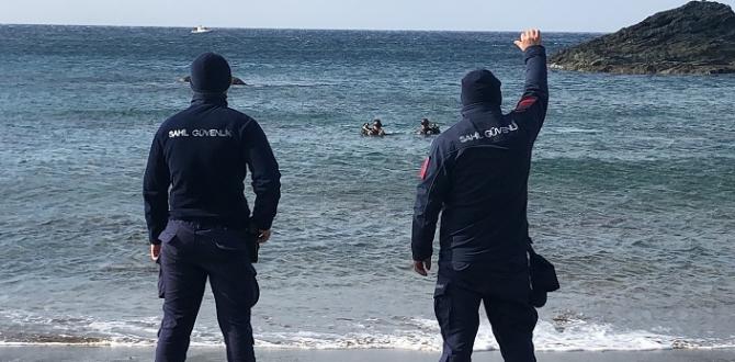 Denizde kaybolan genci arama çalışmaları devam ediyor