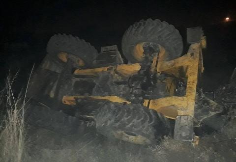 Hatay’da yük treni iş makinasına çarptı: 1 yaralı