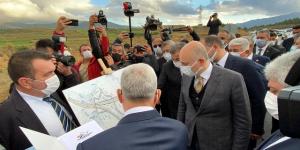 Bakan Karaismailoğlu İskenderun’da otoban bağlantı yolunu inceledi