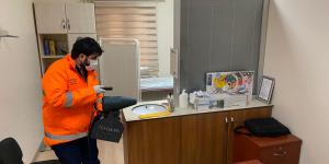 SAMANDAĞ’DA DEZENFEKTE ÇALIŞMALARI ARALIKSIZ SÜRÜYOR