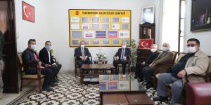 Vali Doğan İskenderun Gazeteciler Cemiyeti’ni Ziyaret Etti