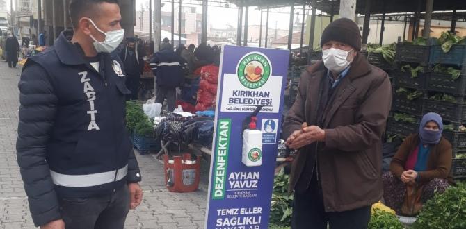KIRIKHAN ZABITASI SEMT PAZARLARINDA PANDEMİ DENETİMLERİ İLE GÖZ DOLDURUYOR