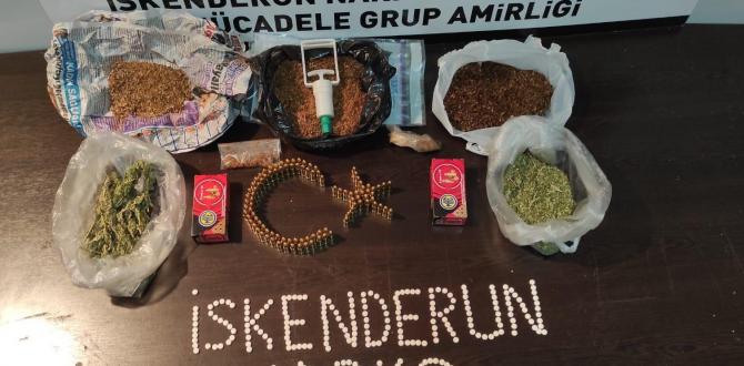 İskenderun’da uyuşturucu operasyonu: 5 gözaltı