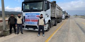 Kahta’dan Suriye’ye 4 Tır kömür yardımı