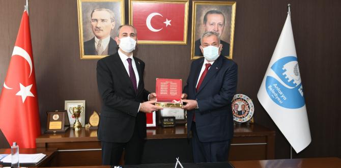ADALET BAKANI ABDULHAMİT GÜL ANTAKYA BELEDİYESİ’Nİ ZİYARET ETTİ