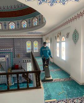 İBADETHANELERDE TEMİZLİK ÇALIŞMALARI TİTİZLİKLE YÜRÜTÜLÜYOR