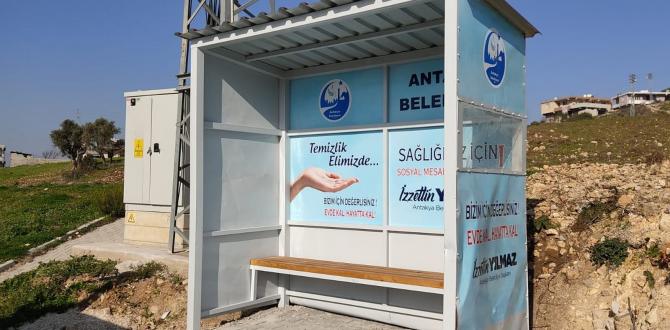 Antakya Belediyesi Tarafından Bazı Mahallelere Otobüs Durağı Yapıldı