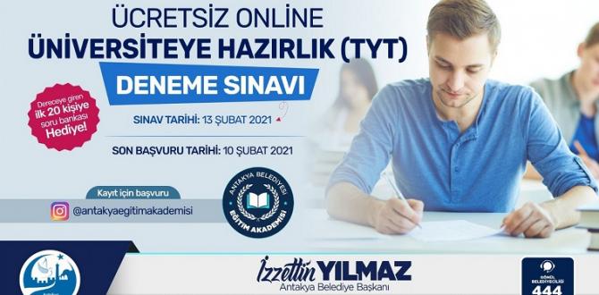 ANTAKYA BELEDİYESİNDEN ÖĞRENCİLERE ONLİNE SINAV DESTEĞİ