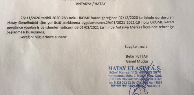 ARAÇ PARK UYGULAMASI PAZARTESİ GÜNÜ BAŞLIYOR