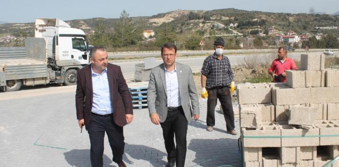 SAMANDAĞ BELEDİYE BAŞKANI AV. REFİK ERYILMAZ ÇALIŞMALARI YERİNDE İNCELEDİ
