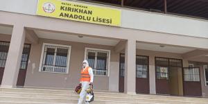BAŞKAN YAVUZ YÜZ YÜZE EĞİTİM ÖNCESİ OKULLARDA DEZENFEKTE YAPTIRDI